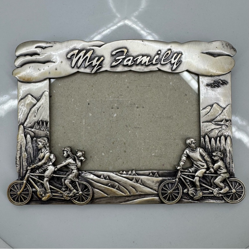 My Family pewter picture frame